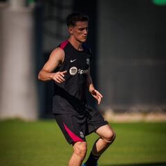 La mejor noticia: Gavi hace una parte del entreno con el grupo