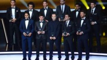 CINCO EN 2012. Hace dos a&ntilde;os, Cristiano, Marcelo, Ramos, Casillas y Xabi estuvieron en el once ideal.
 