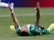 Antony, durante el partido.