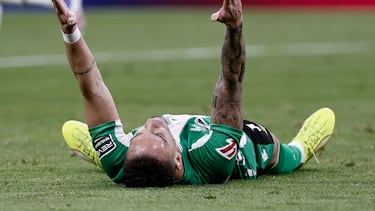 Antony, durante el partido.