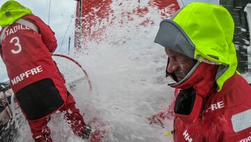 El 'Mapfre' ya sabe lo que es ganar en el Océano Sur. lo hizo en la tercera etapa entre Ciudad del Cabo y Melbourne.