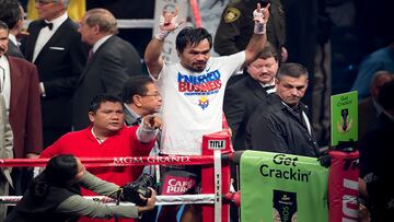 BOX
BOXEO 2012
PELEA PRINCIPAL: MARQUEZ VS PACQUIAO 4
General action photo of Manny Pacquiao during fight held at Las Vegas/Foto de acci&#xf3;n general de Manny Pacquiao durante pelea en Las Vegas/08 DIC/MEXSPORT/OSVALDO AGUILAR

Fotos tomadas con el siguiente equipo Nikon:
C&#xe1;mara D4&#x2028;C&#xe1;mara D300S&#x2028;Lente Nikkor 400mm 1:2.8G VR&#x2028;Lente Nikkor 70-200mm 1:2.8G&#x2028;Lente Nikkor 24-70mm 1:2.8G&#x2028;Lente Nikkor 14-24mm 1:2.8G&#x2028;Flash SB-910
BOX
BOXEO 2012
PELEA PRINCIPAL: MARQUEZ VS PACQUIAO 4
General action photo of Manny Pacquiao during fight held at Las Vegas/Foto de accin general de Manny Pacquiao durante pelea en Las Vegas/08 DIC/MEXSPORT/OSVALDO AGUILAR

Fotos tomadas con el siguiente equipo Nikon:
Cmara D4 Cmara D300S Lente Nikkor 400mm 1:2.8G VR Lente Nikkor 70-200mm 1:2.8G Lente Nikkor 24-70mm 1:2.8G Lente Nikkor 14-24mm 1:2.8G Flash SB-910