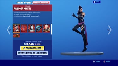Fortnite - Skins de X-Force: ya disponibles Cable, Psylocke y Domino