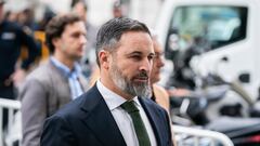 El líder de Vox, Santiago Abascal, a su llegada al Tribunal Supremo para presentar una querella junto a sus diputados, a 14 de noviembre de 2023, en Madrid (España). VOX ha presentado una querella contra el presidente del Gobierno en funciones y candidato a la investidura, Pedro Sánchez, en relación con la ley de amnistía, registrada ayer, 13 de noviembre, en el Congreso de los Diputados por el PSOE en solitario. Además, VOX también solicitará la medida cautelar de la suspensión de la investidura, que se celebrará el miércoles y jueves de esta semana, 15 y 16 de noviembre.
14 NOVIEMBRE 2023;MADRID;VOX;QUERELLA;ABASCAL;TRIBUNAL SUPREMO;SANCHEZ;ACUERDO PSOE Y JUNTS;AMINISTÍA
A. Pérez Meca / Europa Press
14/11/2023