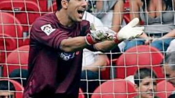 <b>ENTONADO. </b>Iraizoz ha cerrado la semana con buenas paradas.