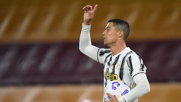 Cristiano Ronaldo celebra un gol anotado con la Juventus.