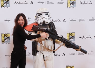 La actriz Natalia Verbeke durante la presentación de la San Diego Comic-Con.  