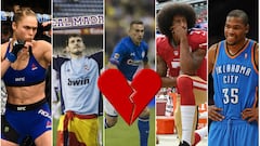 Las rupturas más dolorosas en el mundo del deporte