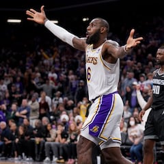 LeBron James es un haz de luz en la pista de los Kings