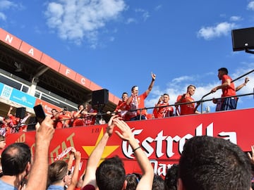 Girona FC were promoted to Spain's top division for the first time in 87 years.
