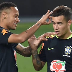 La burla de Neymar a Coutinho que está recorriendo las redes
