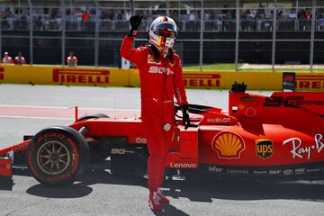 Sebastian Vettel consiguió la pole.