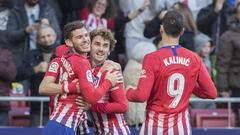 26/01/19 PARTIDO PRIMERA DIVISION 
 ATLETICO DE MADRID  -  GETAFE
 GOL 2-0 SAUL  ALEGRIA  LUCAS HERNANDEZ  GRIEZMANN  KALINIC 
 
 