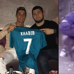 Khabib es amigo de Cristiano y se entrenó de niño con un oso