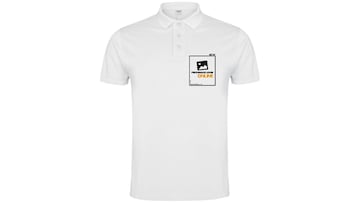 Polo de trabajo barato de manga corta para hombre y de color blanco