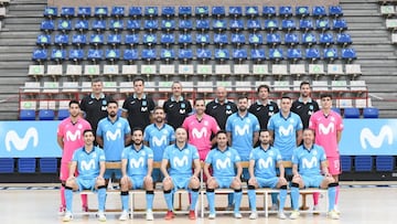 Imagen de la plantilla del Movistar Inter de Fútbol Sala para la temporada 2022-2023.