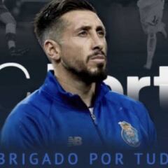 Héctor Herrera se despide del Porto en redes sociales