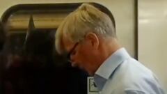 Harold Mayne-Nicholls aparece en el Metro de Santiago a dos días de las Elecciones y esto pasa