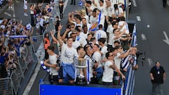 Celebración multitudinaria de la Real en San Sebastián