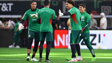 Jose Antonio Rodriguez, Luis Malagon, Guillermo Ochoa during the Mexican National Team (Mexico) Training prior to the International Friendly match against the Australian National Team, at the AT-T Stadium, on September 8, 2023.

<br><br>

Jose Antonio Rodriguez, Luis Malagon, Guillermo Ochoa durante el Entrenamiento de la Seleccion Nacional Mexicana (Mexico) previo al partido Amistoso Internacional contra la Seleccion de Australia , en el Estadio AT-T, el 08 de Septiembre de 2023.