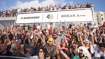 El p&uacute;blico de la zona de Break de O Marisqui&ntilde;o engorilado, en lo que es el festival de referencia de deportes de acci&oacute;n y cultura urbana de Espa&ntilde;a.