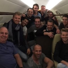 Hulkenberg echará de menos a Rosberg... por su avión privado