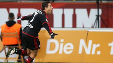 Chicharito Hernández le anotó al Wolfsburgo y fue coronado como la mejor anotación de la Bundesliga hecha por un latino.