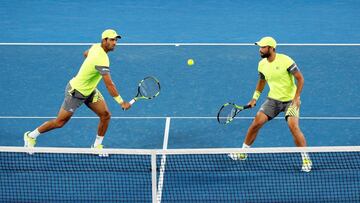 Juan Sebastián Cabal y Robert Farah en la semifinal del dobles masculino del Australian Open 2018