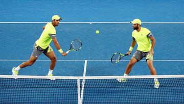 Juan Sebasti&aacute;n Cabal y Robert Farah en la semifinal del dobles masculino del Australian Open 2018