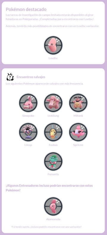 Pokémon GO Luvdisc