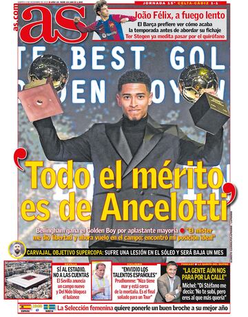 Las portadas de AS de diciembre