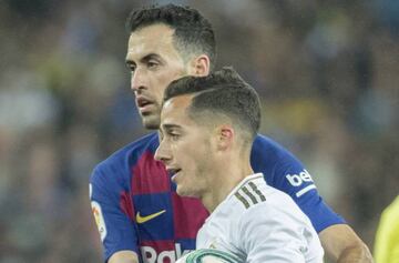 Lucas Vázquez, en el Real Madrid-Barcelona.