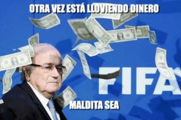 Los memes del 'billetazo' de Blatter