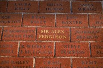 Ladrillo de Sir Alex Ferguson en Old Trafford, sede del Manchester United FC.