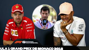 Vettel, Webber y Hamilton.