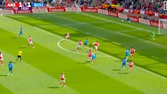 Deja tocado al Arsenal y ‘señalado’ a Zubimendi: vean el gol que pone patas arriba la Premier