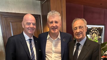 22/07/25 MUNDIAL DE CLUBES 2025
DAVOR SUKER CON INFANTINO Y FLORENTINO PEREZ PRESIDENTE REAL MADRID
PUBLICADA 23/07/25 NA MA10 3COL