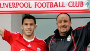 <b>JUNTOS. </b>Maxi y Benítez quieren reconducir al Liverpool.