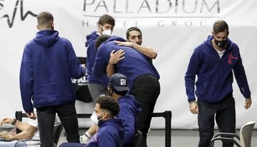 El argentino acab¨® con 20 puntos, 4 asistencias y 5 robos ante el Manresa y se fue ovacionado por sus compa?eros. Se despide a lo grande dejando al Real Madrid invicto.