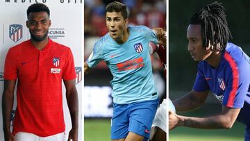 Lemar, Rodrigo y Gelson con el Atlético.