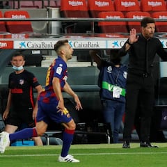 El Cholo al fin fue al intercambio de golpes con el Barça