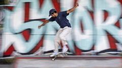 LONDON, UNITED KINGDOM - MAY 27: Skateboarders in action at a skate park in Hackney East London on May 27, 2020 in London, England. The British government continues to ease the coronavirus lockdown by announcing schools will open to reception year pupils 