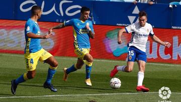 Zaragoza 2-2 Las Palmas: resumen, goles y resultado