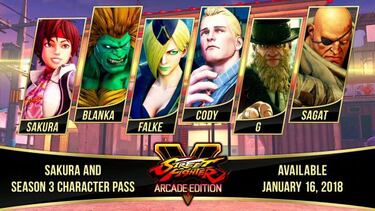Anunciados los 6 nuevos luchadores que llegarán a Street Fighter V