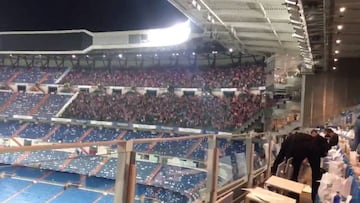 Los 4.000 aficionados del Atleti se quedaron cantando el himno