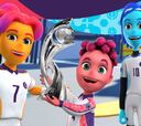 La UEFA presenta a Kai, Ashley y Robyn, las mascotas de la Eurocopa femenina de Inglaterra