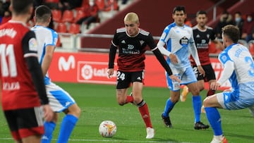 Camello anotó dos goles ante el Lugo en el partido disputado en Anduva.