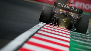 Max Verstappen, durante la sesión de clasificación del GP de Hungría de F1 en Hungaroring