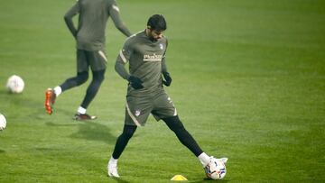 Diego Costa, en la sesión de trabajo del miércoles.