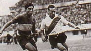 <b>SIEMPRE EN EL RECUERDO.</b> Félix Loustau, ex integrante de 'La Máquina' del River Plate argentino que hiciera historia en los años 40 del siglo pasado, murió este domingo en Avellaneda a los 80 años, como consecuencia de un paro cardiorespiratorio. En la imagen en un clásico contra Boca Juniors.